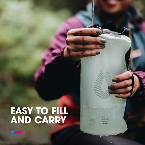 HydraPak Seeker - Collapsible Camping Water Storage (2L, 3L, 4L, 6L, 10L) - BPA & PVC Free, Hydration Reservoir Bag, Leak Proof - Image 3